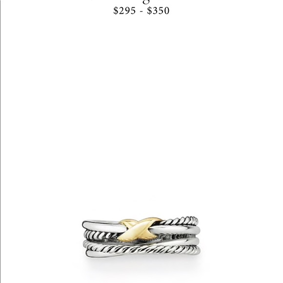 David Yurman Jewelry - DAVID YURMAN 18k Gold Crossover Ring